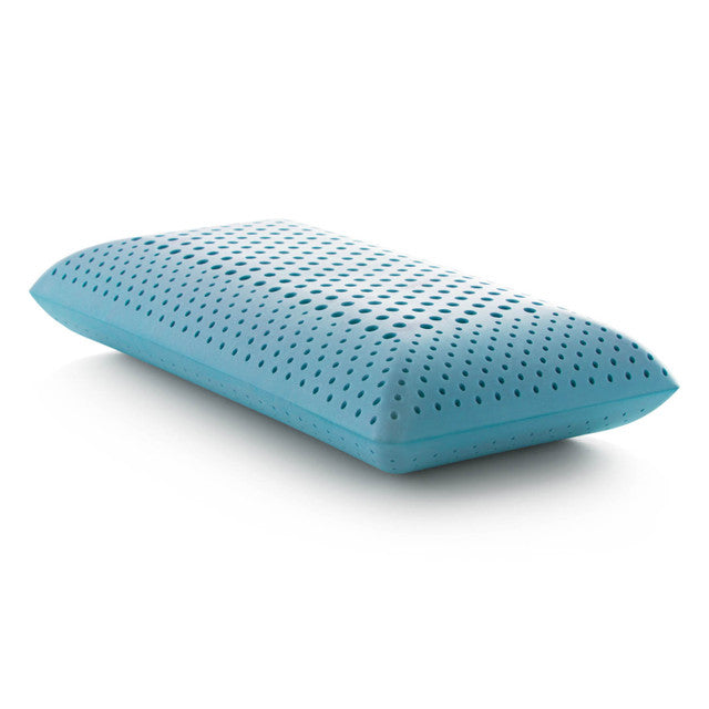 Cooling Gel Memory Foam Pillow, 6" Loft, Blue