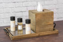 Wood Amenity Tray in Natural with Handles 9”x13”x1”