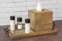 Wood Amenity Tray in Natural with Handles 9”x13”x1”