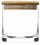 Cayman 60 oz Bartop Canister with Bamboo Top