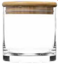 Cayman 60 oz Bartop Canister with Bamboo Top