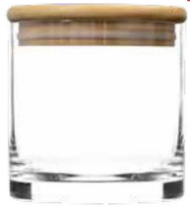 Cayman 60 oz Bartop Canister with Bamboo Top
