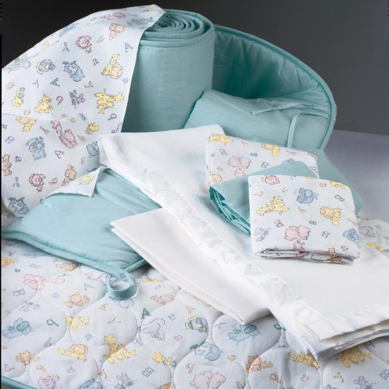 9"X124" Portable Size Crib Bumper GuardMint