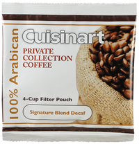 Cuisinart Signature Blend 4-Cup Filter Pouch Decaf .7 Oz.