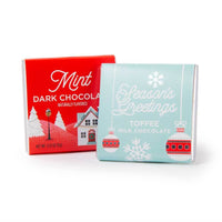 Holiday Deluxe Thins Dark Chocolate Peppermint & Milk Chocolate Toffee