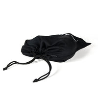 Hair Dryer Bag - T160, 70Poly/30Cotton, Embroidered White "Hair Dryer", 12x12, Cord Closure, Black w/ White, Drawstring, GSA Compliant