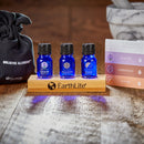 3 Single Note Organic Essential Oil Kit (Bamboo stand, carry bag, guide)