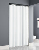 Exto Waffle Regular Curtain 72x72 White Sewn Button