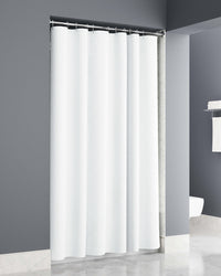 Exto Waffle Regular Curtain 72x72 White Sewn Button