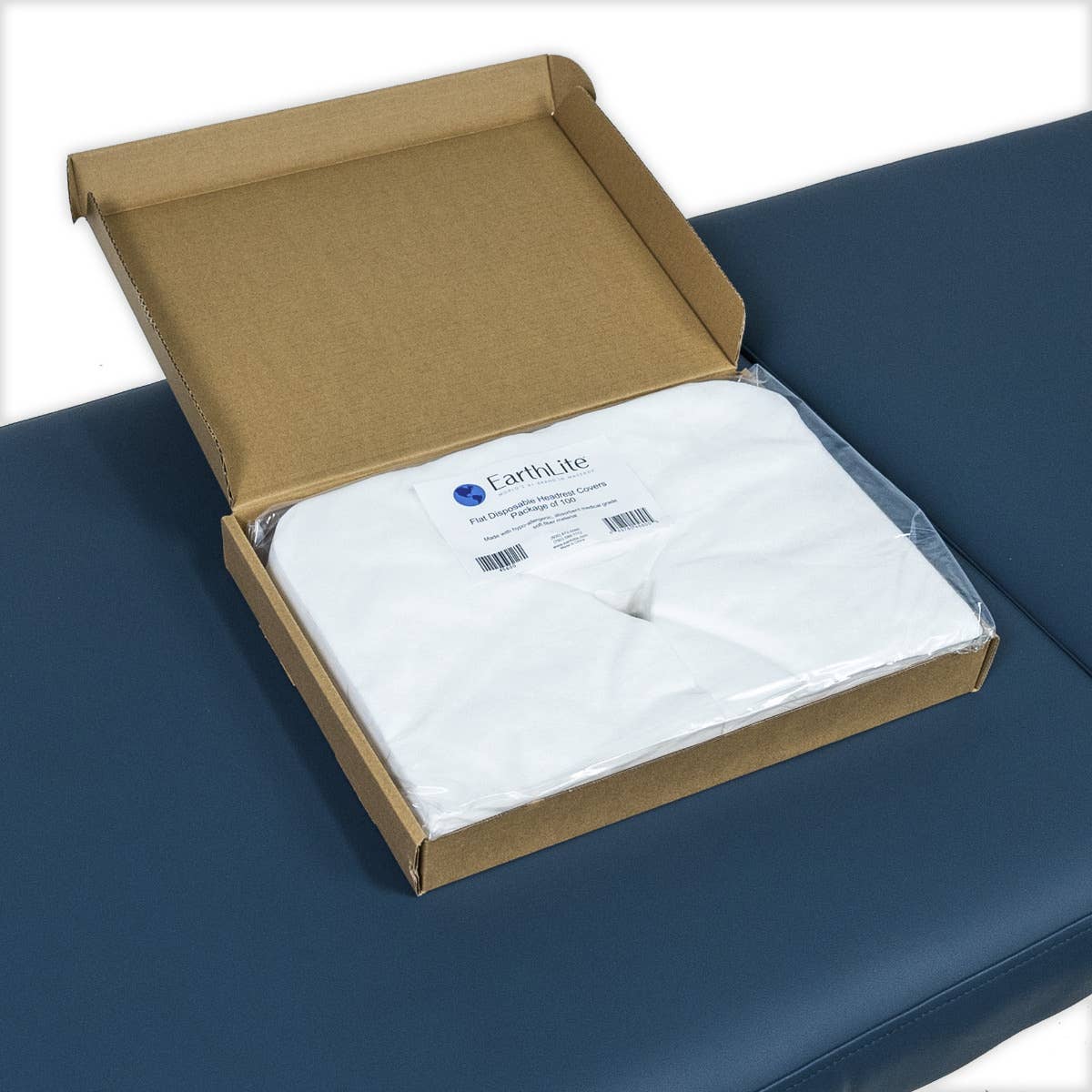 Flat Disposable Headrest Covers, 100 Count