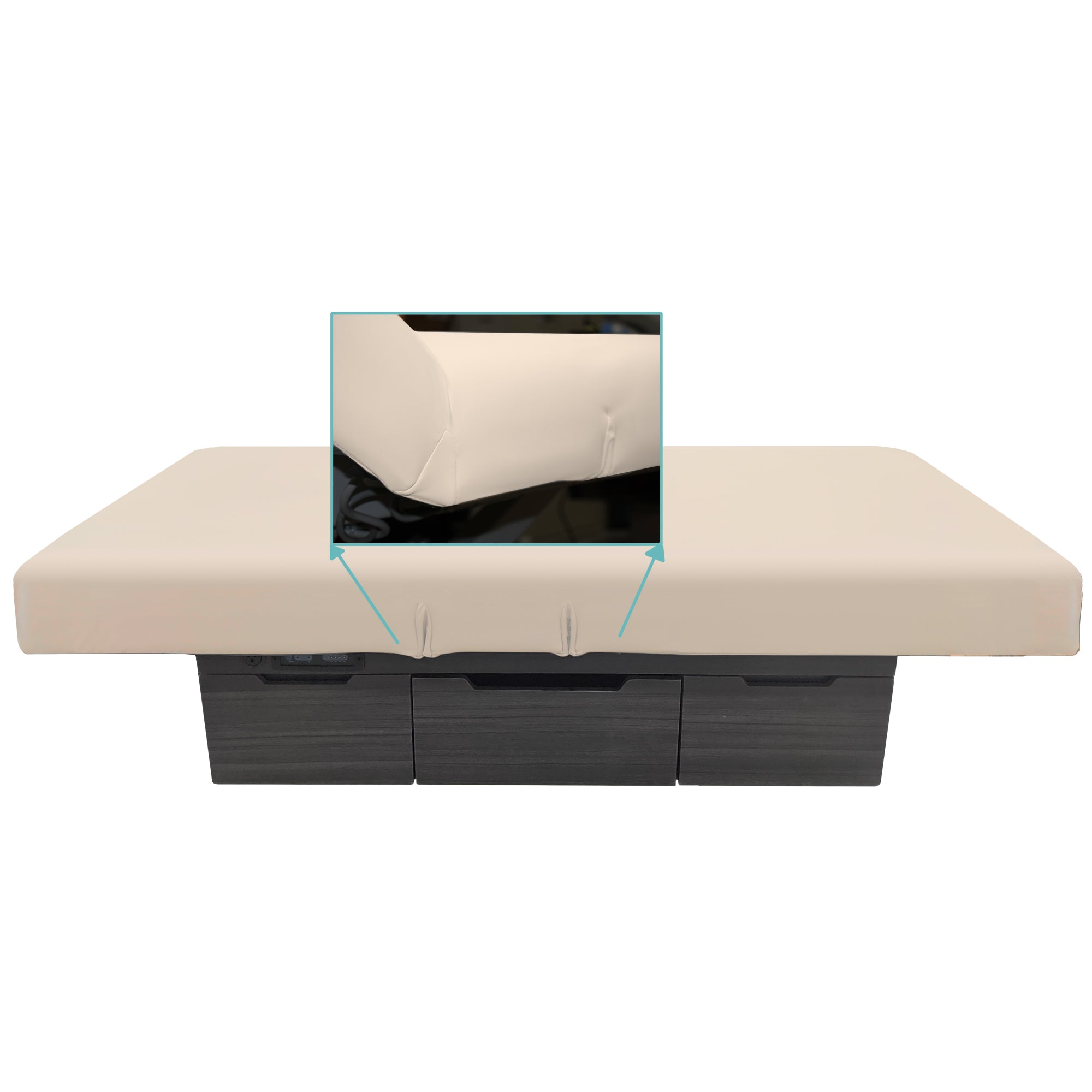 Flexa-Cover™ Round & Square Corner Salon Table Cover in Natursoft™