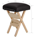 Folding Portable Stool (seat height 19.5”, Blue, Black, Vanilla & Marie's Beige only).