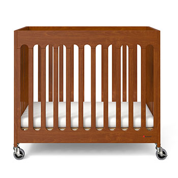 Compact Boutique™ Solid Wood Folding Crib, Multiple Finish Options