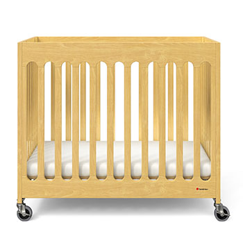Compact Boutique™ Solid Wood Folding Crib, Multiple Finish Options
