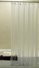 4 Gauge Vinyl 72"x72" Shower Curtain Liner, Frosty