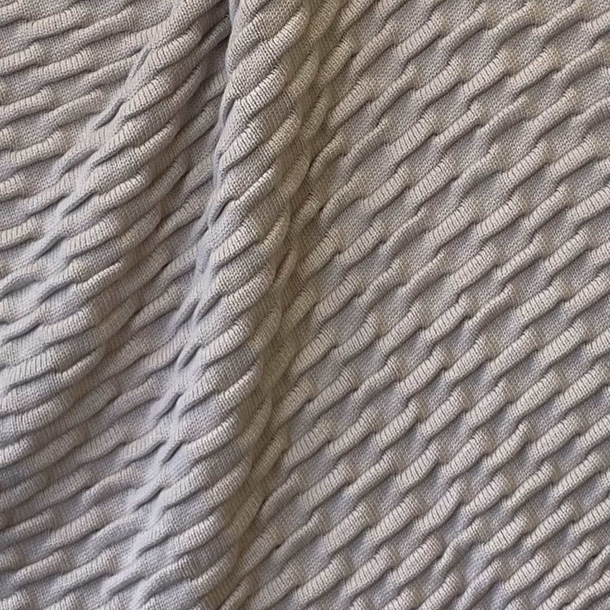 Greco Throw Blanket, Rice