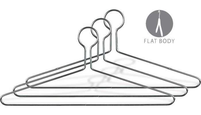 17" Chrome Metal Anti-Theft Top Hanger