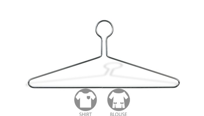 17" Chrome Metal Anti-Theft Top Hanger