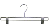 14" Chrome Metal Bottom Hanger W/ Clips