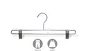 14" Chrome Metal Bottom Hanger W/ Clips