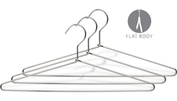 17" Chrome Metal Top Hanger