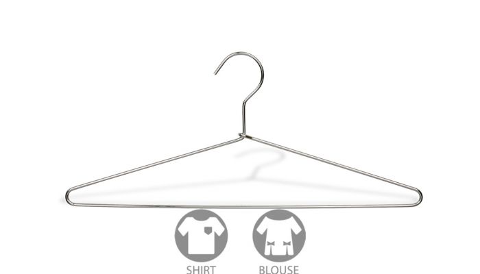 17" Chrome Metal Top Hanger