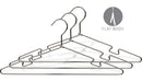 17" Chrome Metal Top Hanger W/ Notches