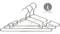 17" Chrome Metal Top Hanger W/ Notches