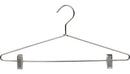 17" Chrome Metal Combo Hanger W/ Clips