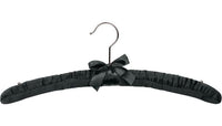 Black Padded Satin