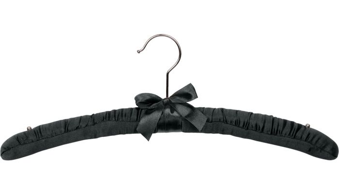 Black Padded Satin