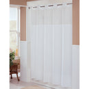Illusion Hookless® Fabric Shower Curtains, White