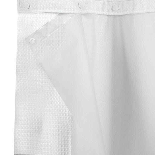Hookless® It's a Snap!® 70"x54" Peva Snap Replacement Liners, Frost