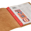 Soft Menu Cover, 8.5"x11" Paper (10 views), Genuine Leather