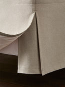 Open Pleat Bed Skirt with Velcro