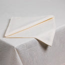 Organic All Over Tablecloth 100% ELS Cotton Hemmed, Ivory