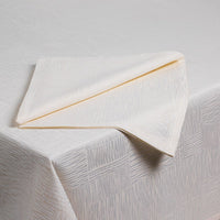 Organic All Over Tablecloth 100% ELS Cotton Hemmed, Ivory