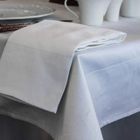 Partridge Eye Border, Tablecloth 100% ELS Cotton