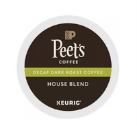 Peet's Coffee® Decaf House Blend Dark Roast Kosher De-Caffeinated K-Cups