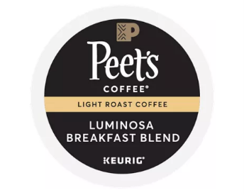 Peet's Coffee® Luminosa Breakfast Blend Light Roast Kosher Caffeinated K-Cups