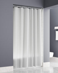 P-Free 6g Frosty Shower Curtain 72x72 Cal 65 With Grommets No Magnets