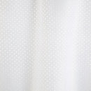 8 Gauge Pin Dot Hookless® Shower Curtains, White
