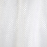 8 Gauge Pin Dot Hookless® Shower Curtains, White