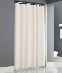 Plainweave Regular Curtain 72x72 Beige Sewn Buttonhole