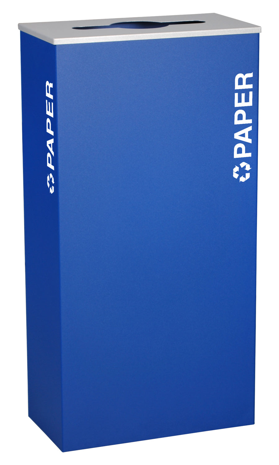 Rectangular Recyclables, Steel, 17 Gal. Royal Texture