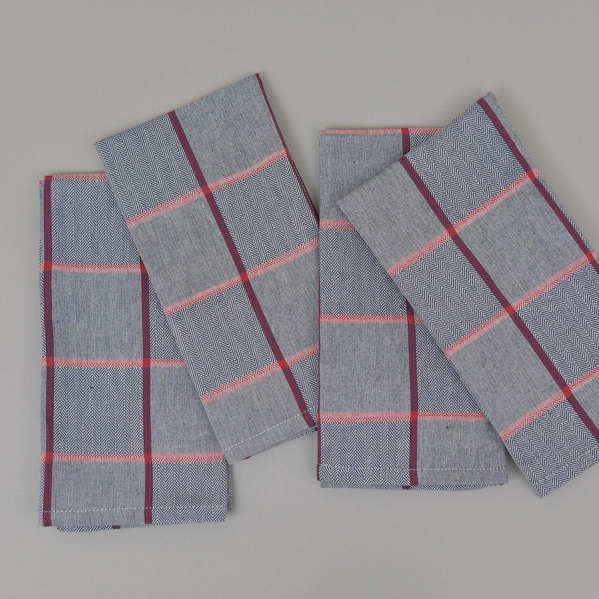 Quadramuri Napkin 22"x23" 100% Cotton, Vat-Dyed, Mitered Corners, Color Checked