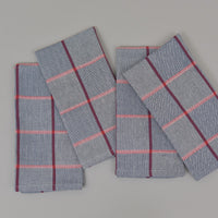 Quadramuri Napkin 22"x23" 100% Cotton, Vat-Dyed, Mitered Corners, Color Checked