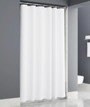 Plainweave White Shower Curtain 72x72 Buttonholes