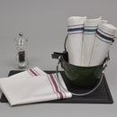 Regular Bistro Cotton Napkin 100% Cotton, White w/ Stripes