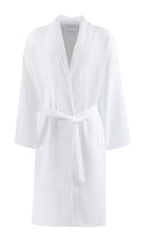 Pique Waffle Bathrobe, White